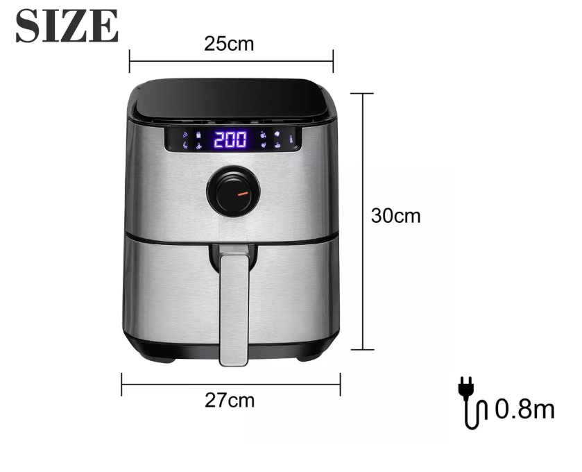 (Air Fryer) اير فراير سونيفر 5 لتر SF-1013 - الصورة 6