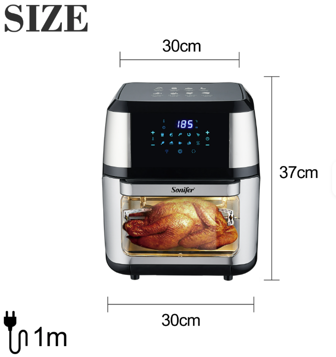 (Air Fryer) اير فراير سونيفر 12 لتر SF-1016 - الصورة 3