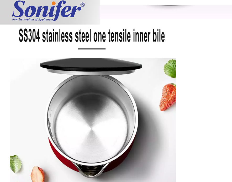 (Electric Kettle) غلاية مياه كهربائية استانلس من سونيفيرSf-2077 - الصورة 4