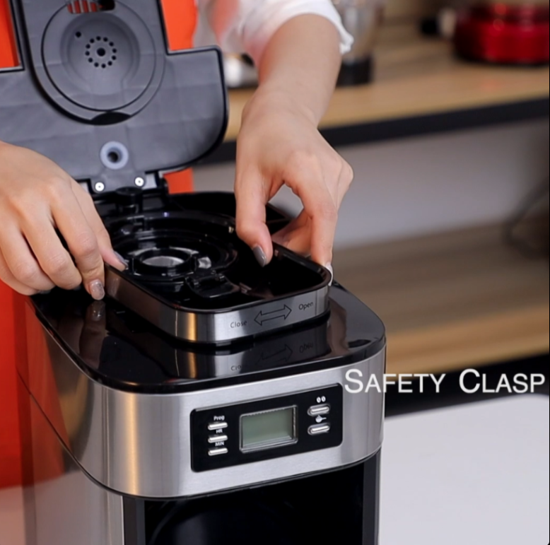(coffee maker) ماكينة تحضير القهوة ديجيتال بمطحنة 2*1 SF-3541 - الصورة 7