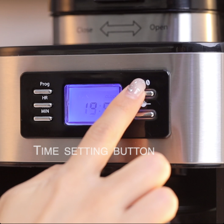 (coffee maker) ماكينة تحضير القهوة ديجيتال بمطحنة 2*1 SF-3541 - الصورة 9