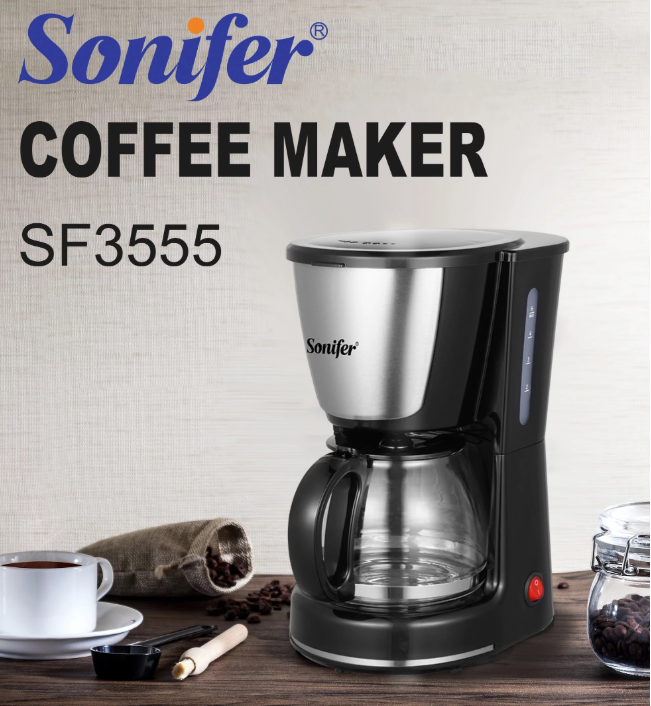 (Coffee Maker) ماكينة تحضير القهوة سونيفر SF-3555 - الصورة 5