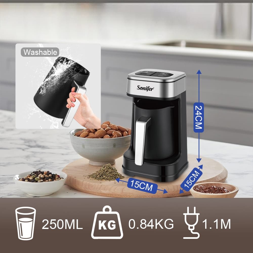 (Turkish Coffee Maker) ماكينة تحضير القهوة التركي SF-3588 - الصورة 4
