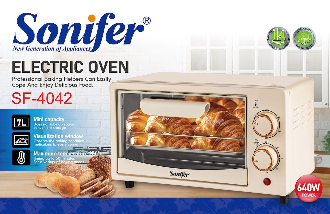 (Electric Oven) فرن كهربائي سونيفر 7 لتر SF-4042