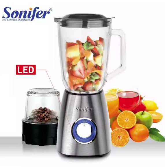 خلاط كهربائي زجاجي سيلفر 2*1 SF-8015 - الصورة 6