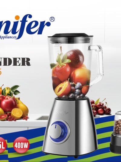 خلاط كهربائي زجاجي سيلفر 2*1 SF-8015