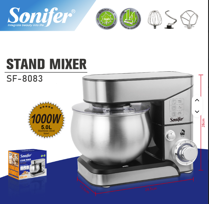 (Stand Mixer) عجان كهربائي سونيفر 5 لتر SF-8083