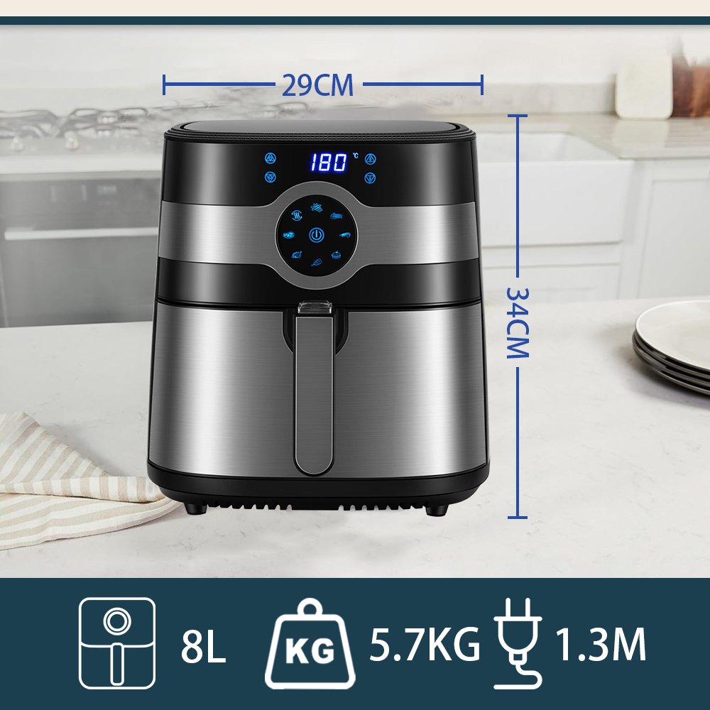 (Air Fryer) اير فراير سونيفر 8 لتر SF-1031 - الصورة 3