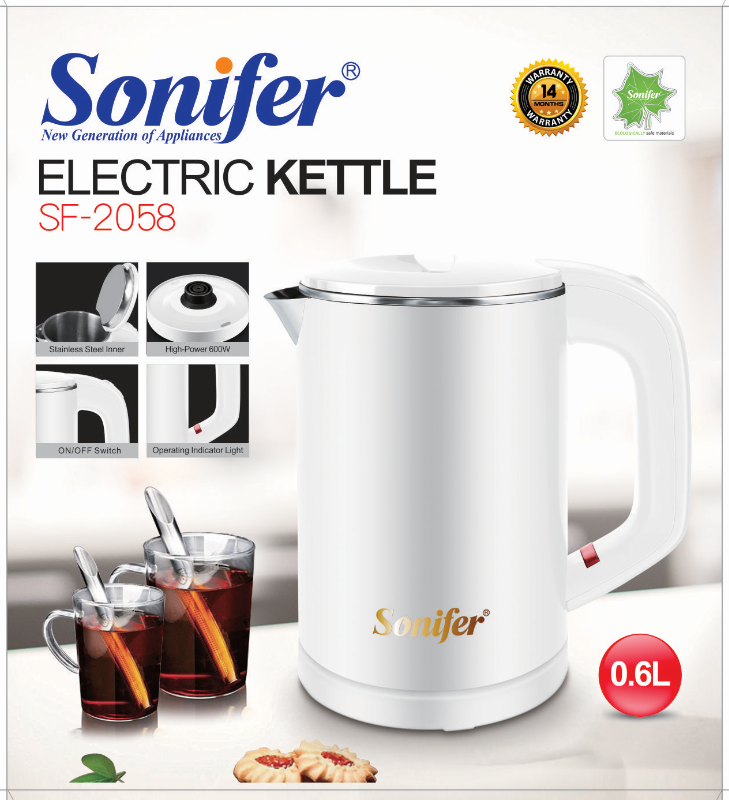(Electric Kettle) غلاية مياه كهربائية من سونيفير SF-2058