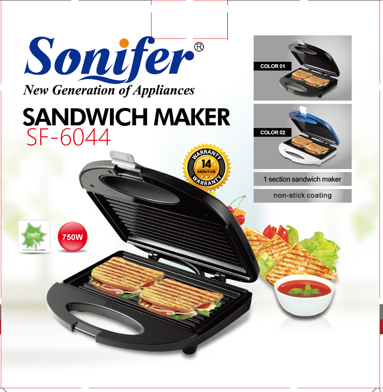(Sandwich Maker) ساندوتش ميكر SF-6044 - الصورة 3