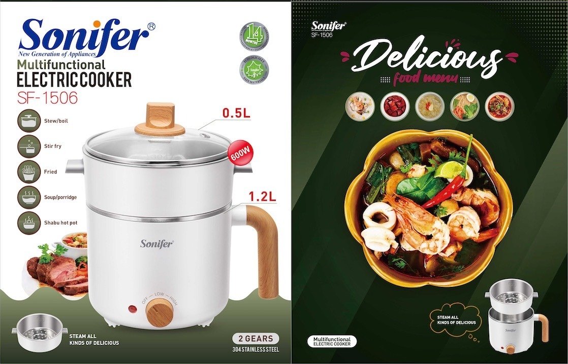 حله طبخ كهربائية (Electric cooker)من سونيفير SF-1506
