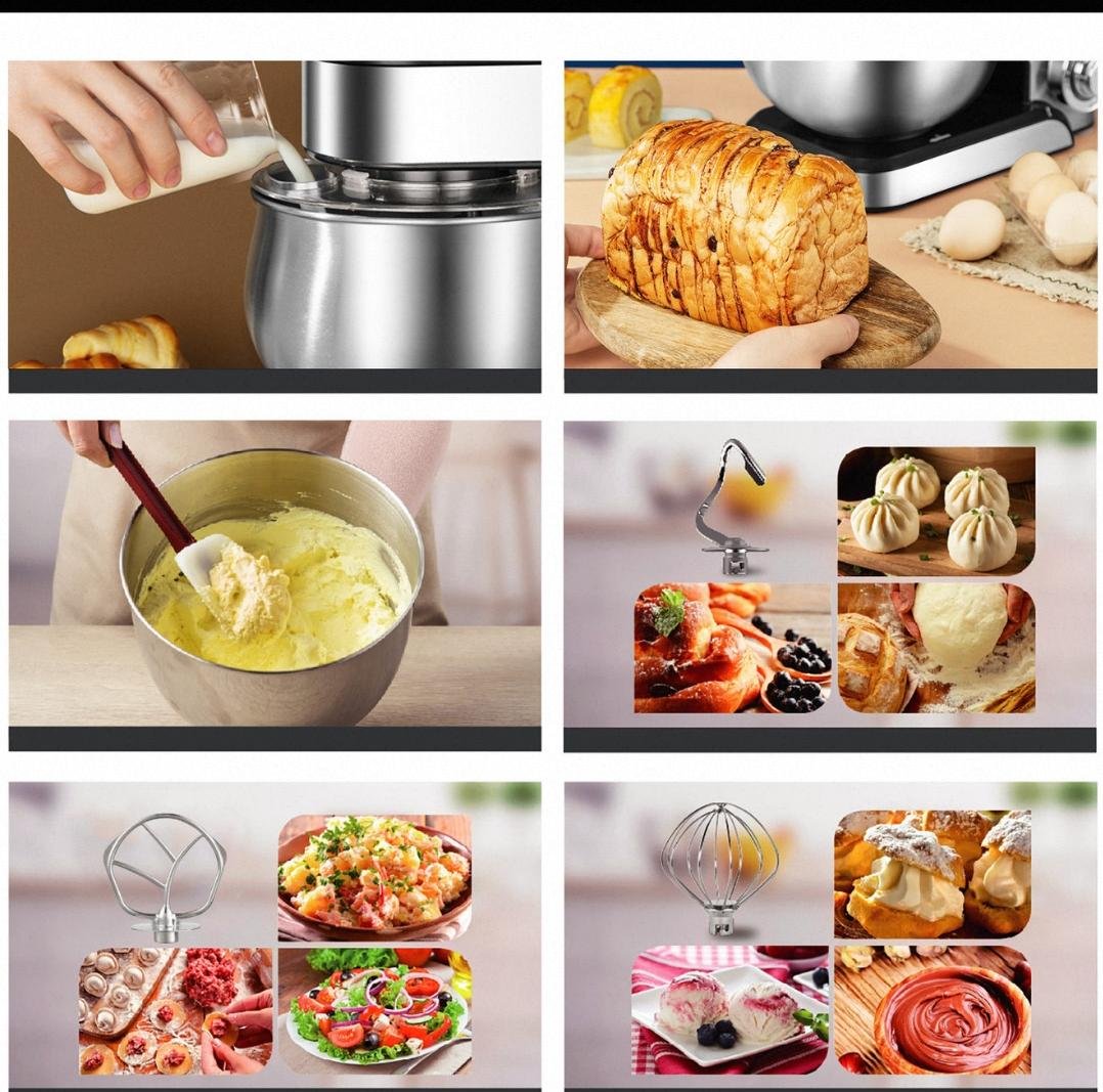 (Stand Mixer) عجان كهربائي سونيفر 5 لتر SF-8083 - الصورة 3