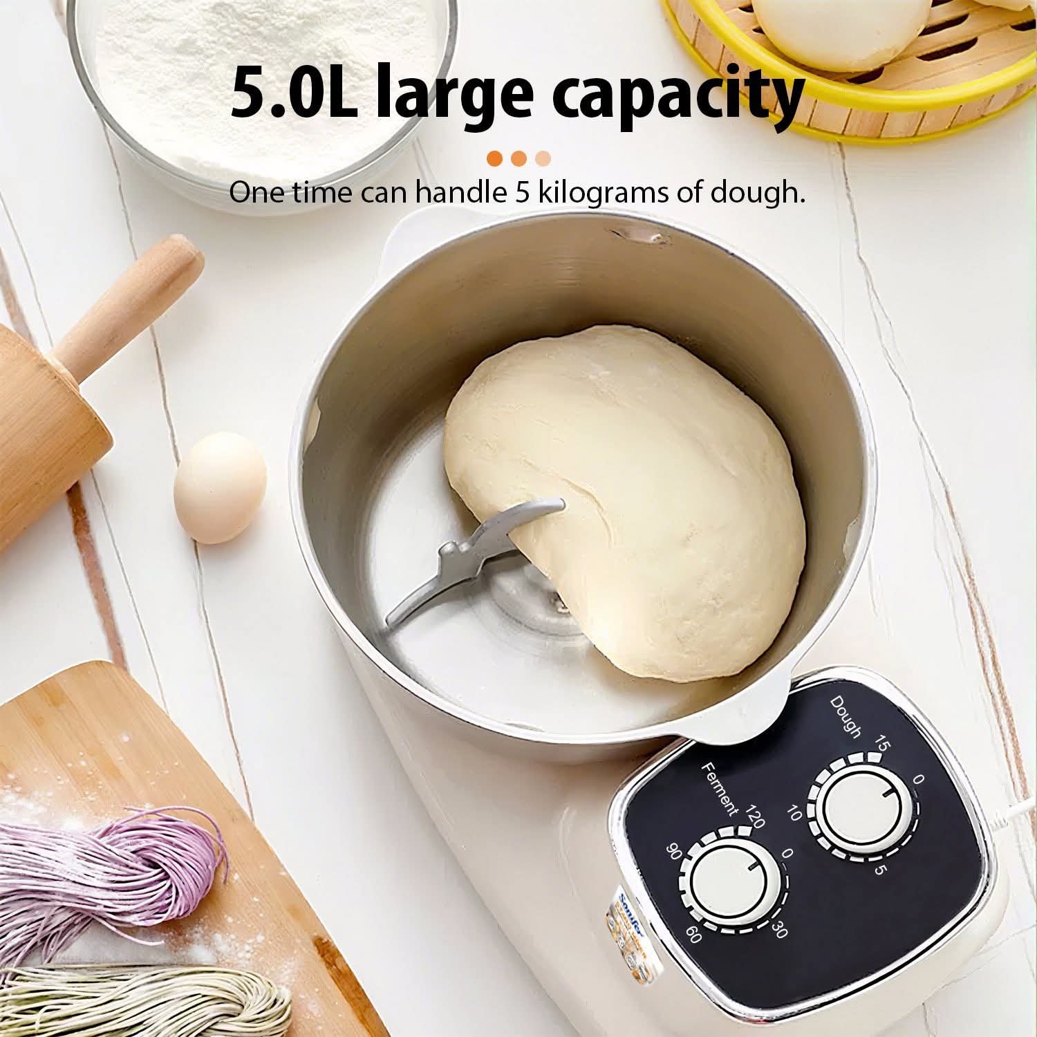 (Stand Mixer) عجان كهربائي سونيفر 5 لتر SF-8161 - الصورة 6