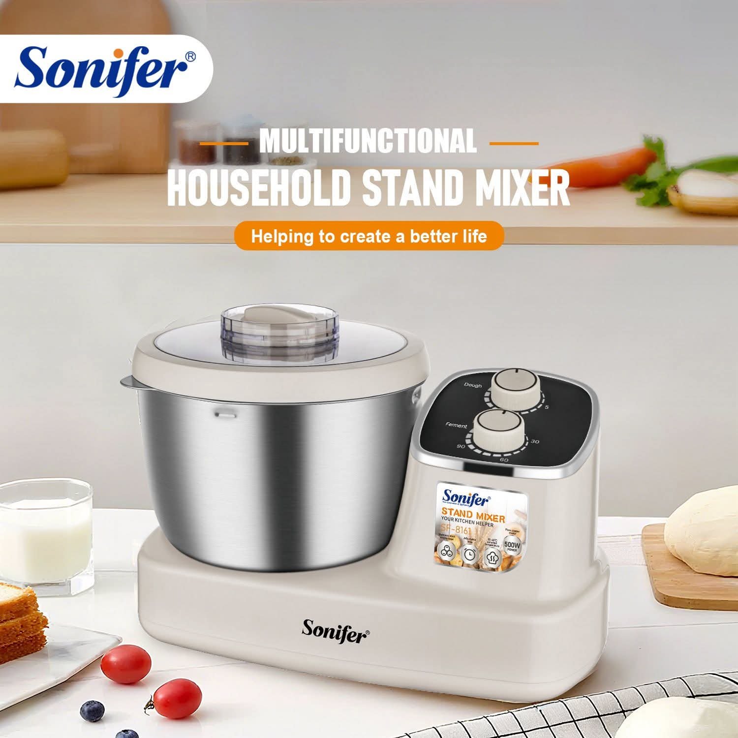 (Stand Mixer) عجان كهربائي سونيفر 5 لتر SF-8161 - الصورة 5