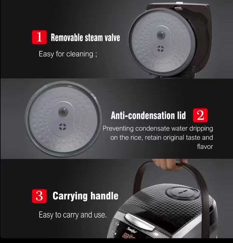 (electric rice cooker )صانع الأرز متعدد الاستخدامات SF-4003 - الصورة 4