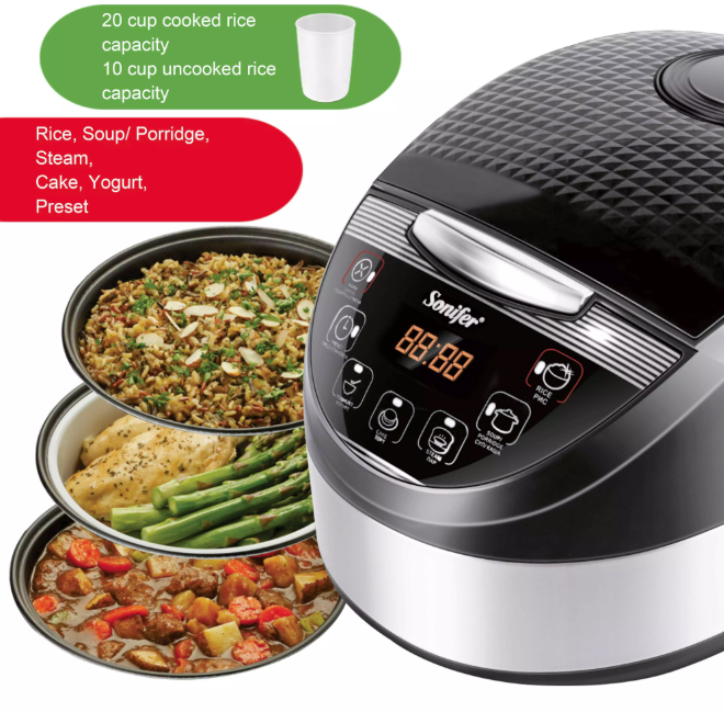 (electric rice cooker )صانع الأرز متعدد الاستخدامات SF-4003 - الصورة 7