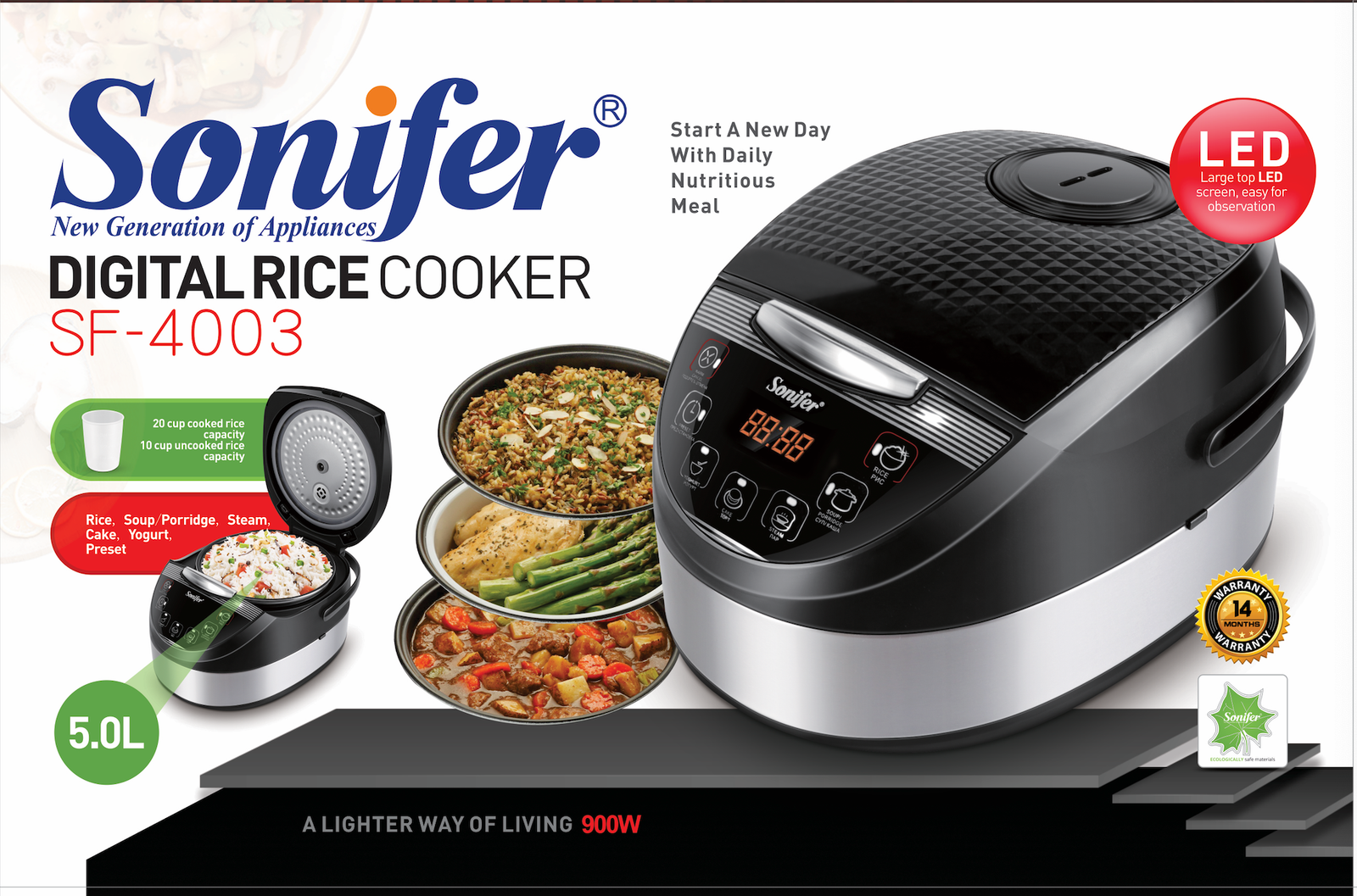 (electric rice cooker )صانع الأرز متعدد الاستخدامات SF-4003